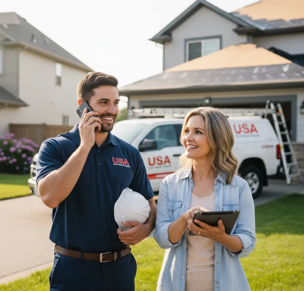 USA Roof Repair Experts customer support in Guilford
